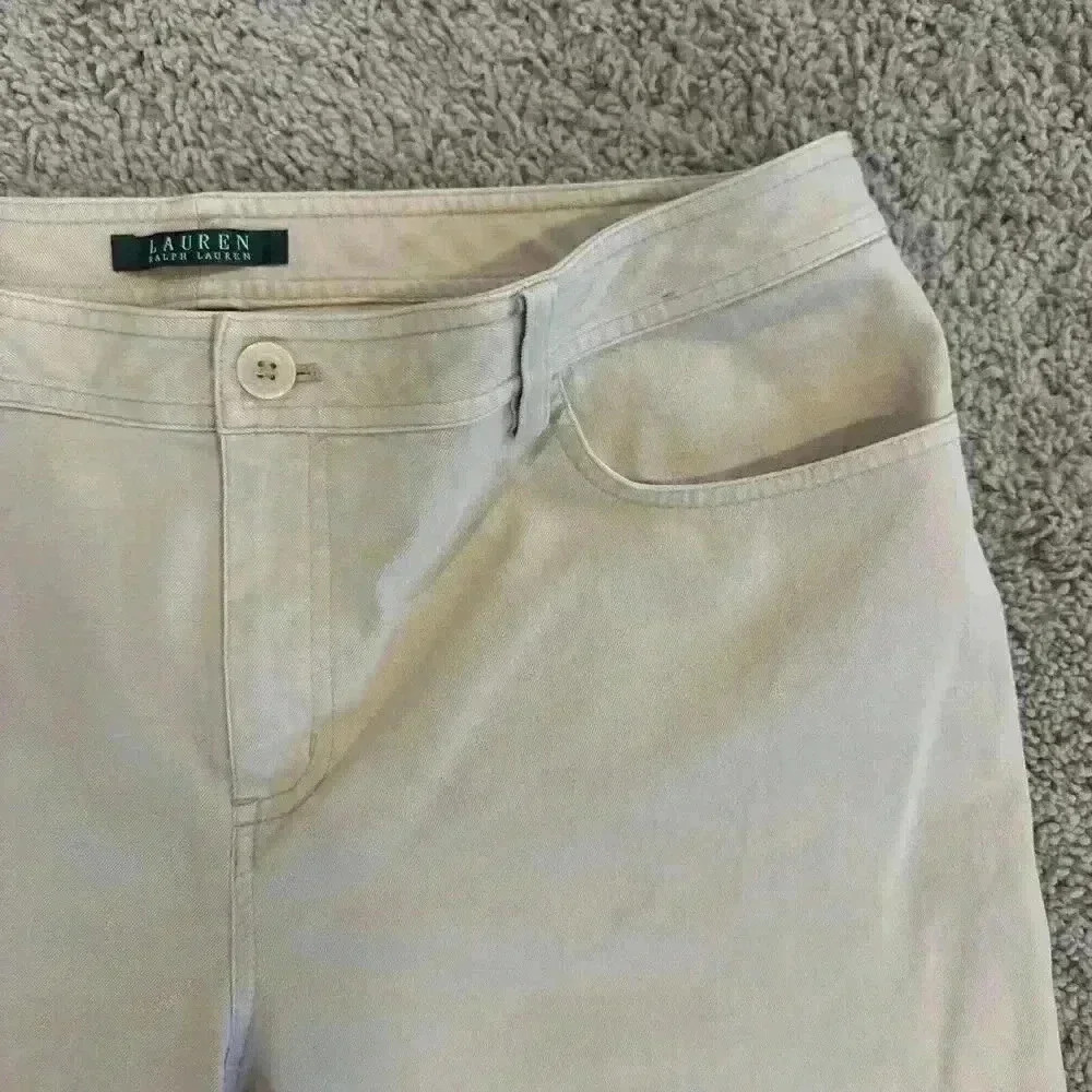 Lauren Ralph Lauren‎ Chino Women's Beige Size 14 - Picture 5 of 12
